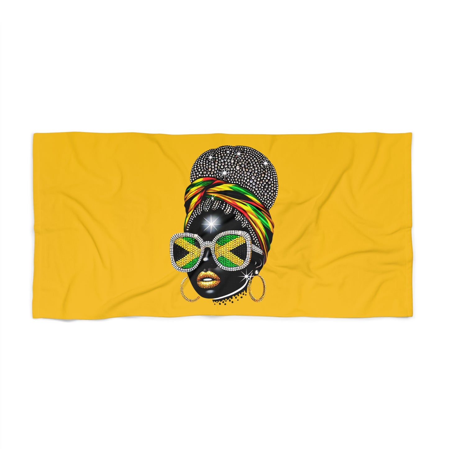 Jamaican Queen Glam Beach Towel