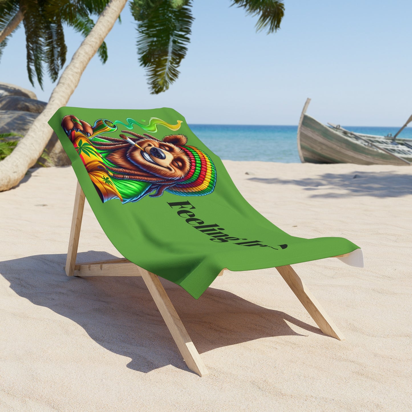 Rasta Vibes Bear Towel