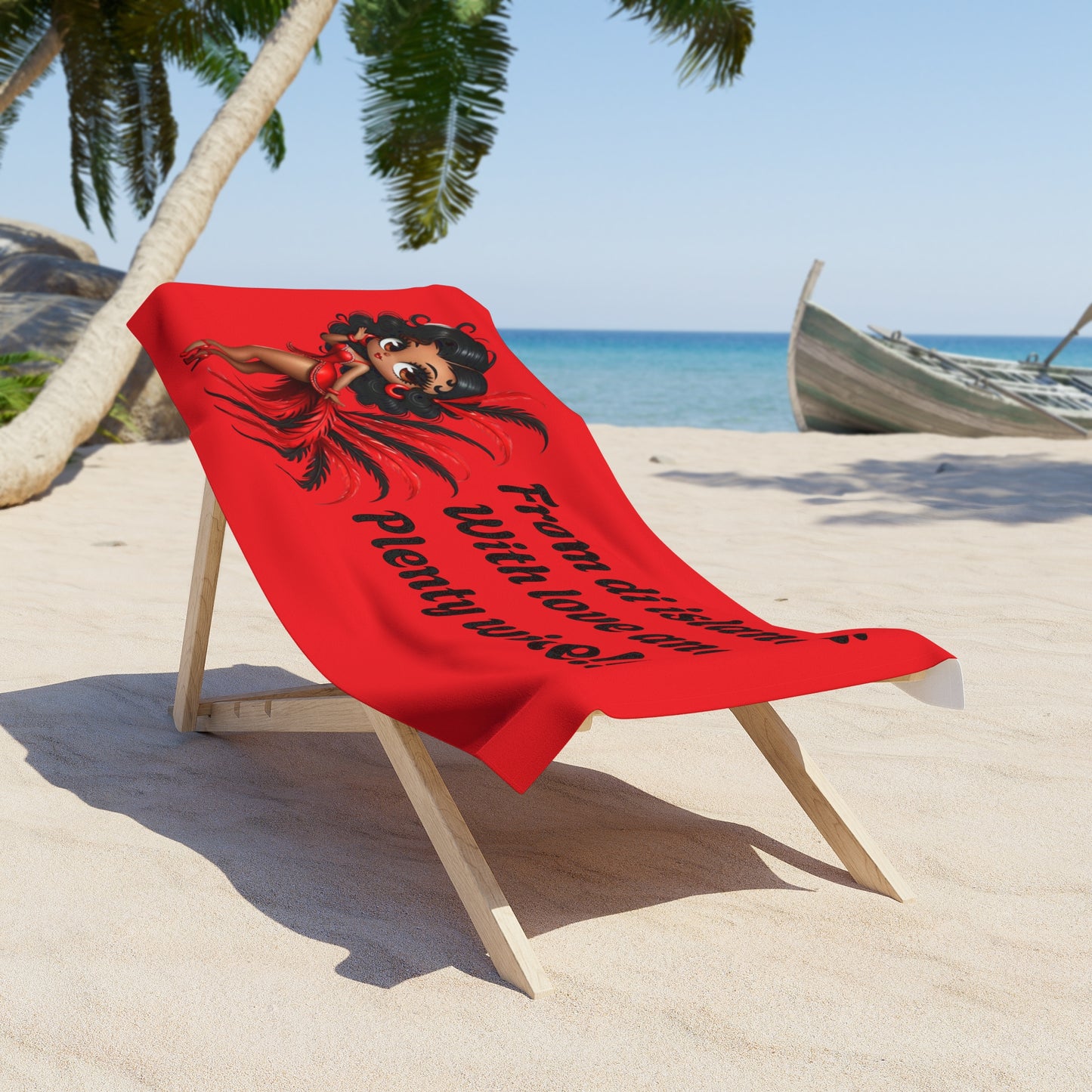 Carnival Red Hot Queen Beach Towel