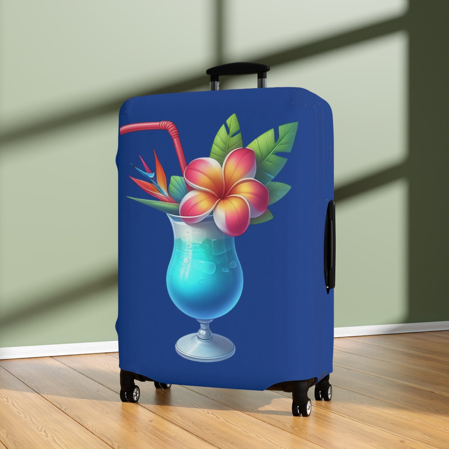 Tropical Blue Luggage Cover