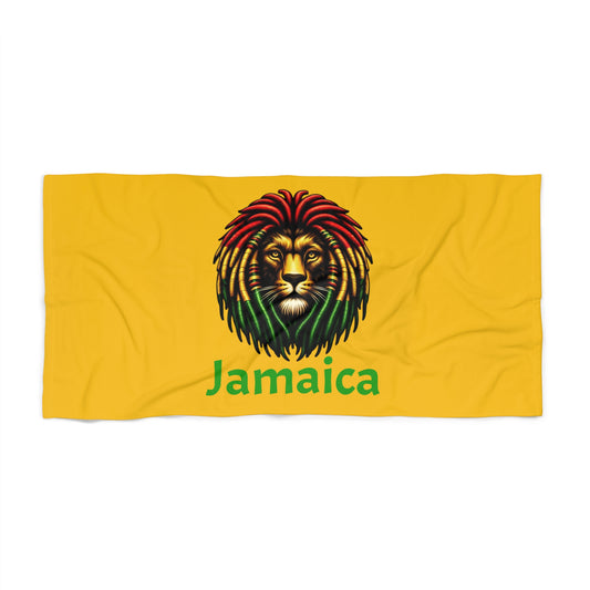 Rasta Lion Beach Towel