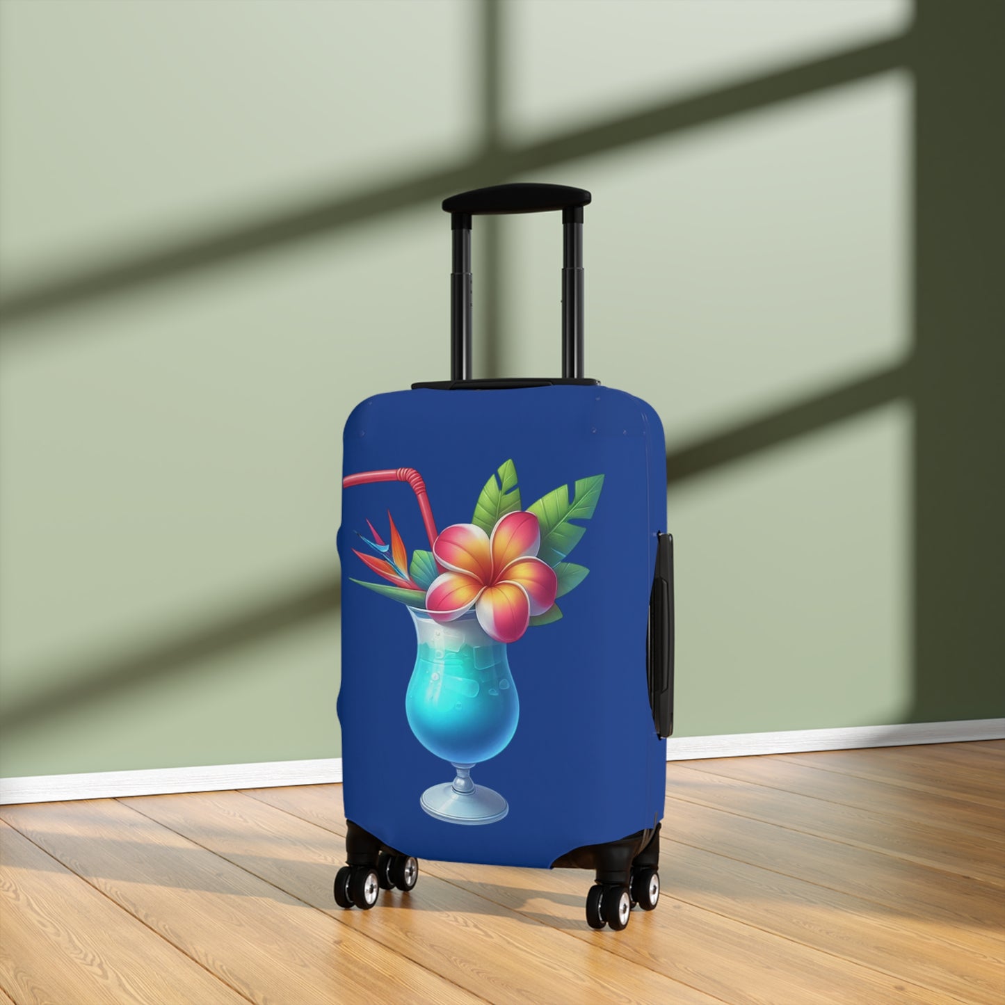 Tropical Blue Luggage Cover