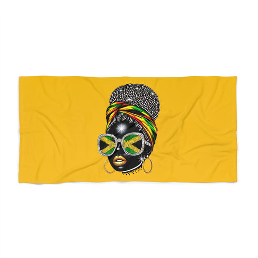 Jamaican Queen Glam Beach Towel
