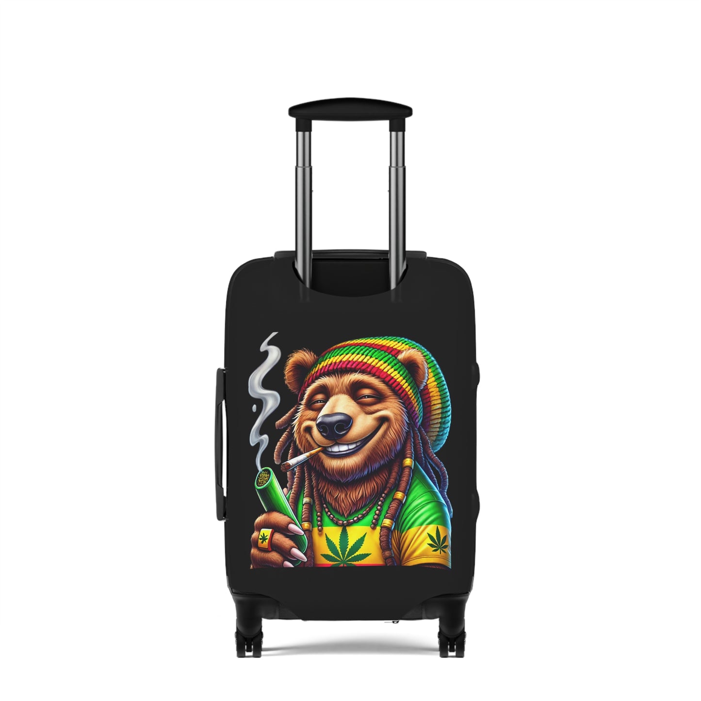 Rasta Bear Luggage Cover