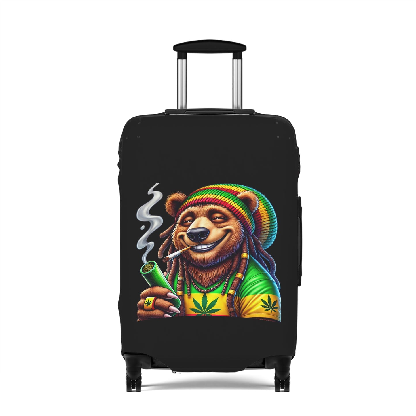 Rasta Bear Luggage Cover