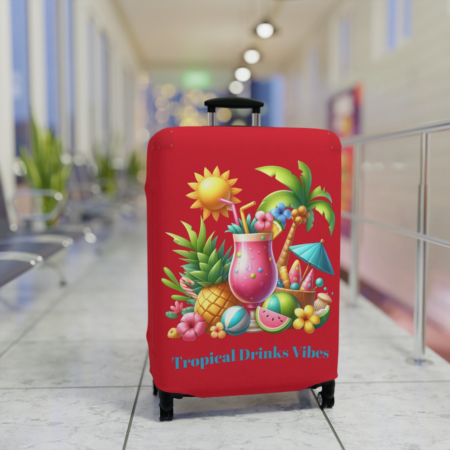 Tropical Drinks Vibes Luggage Cover