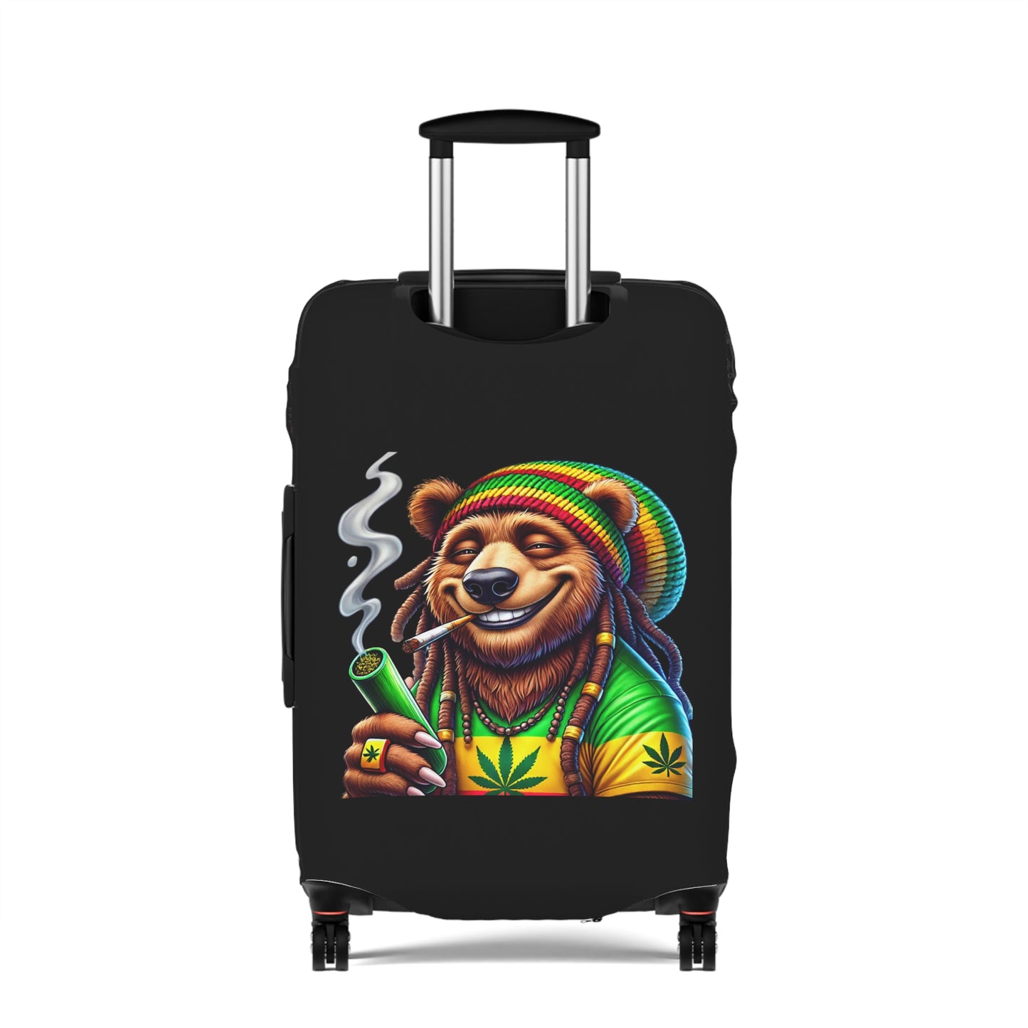 Rasta Bear Luggage Cover