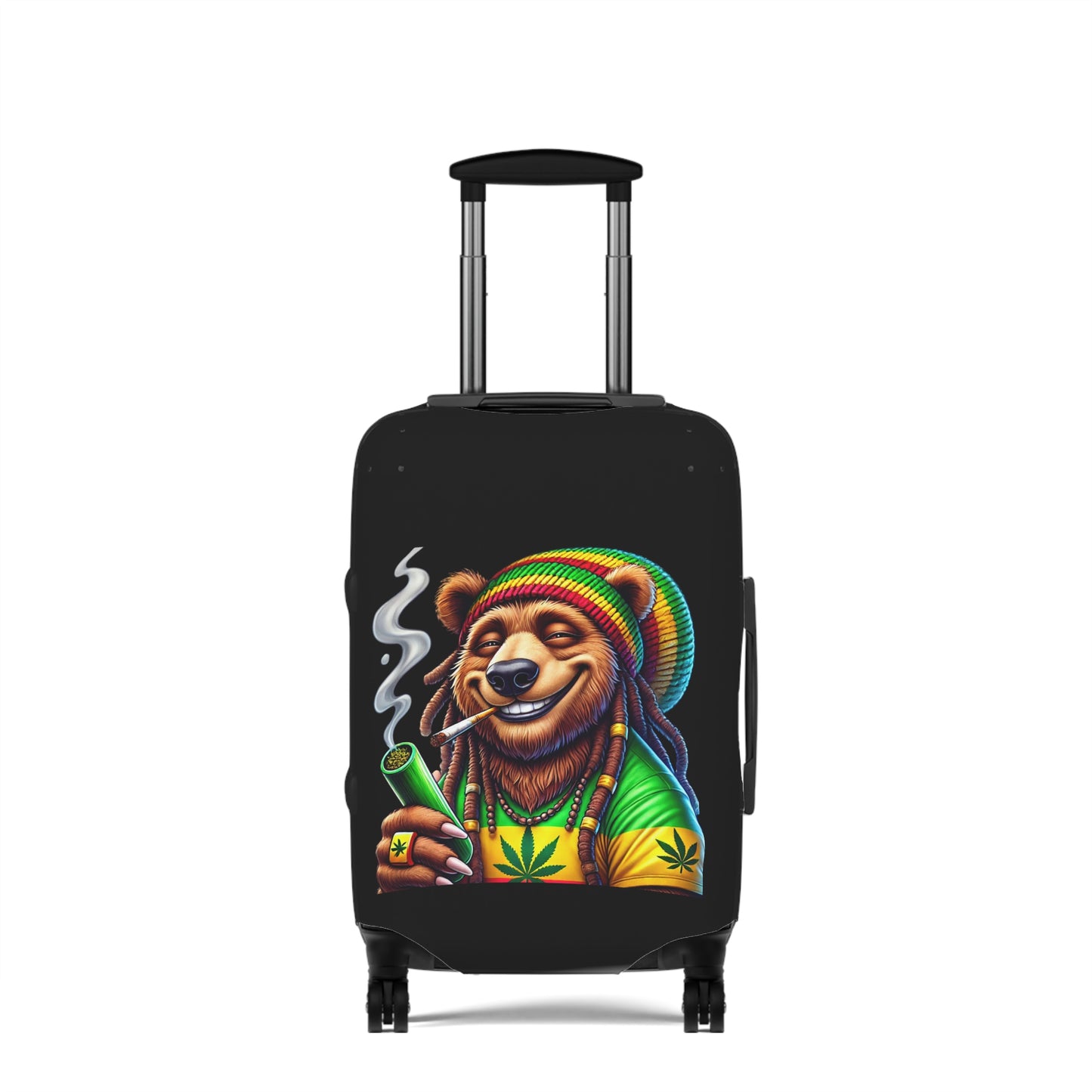 Rasta Bear Luggage Cover