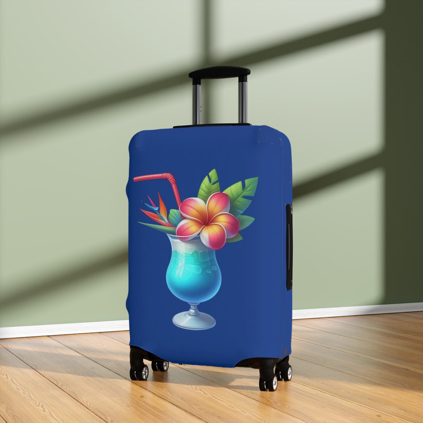 Tropical Blue Luggage Cover