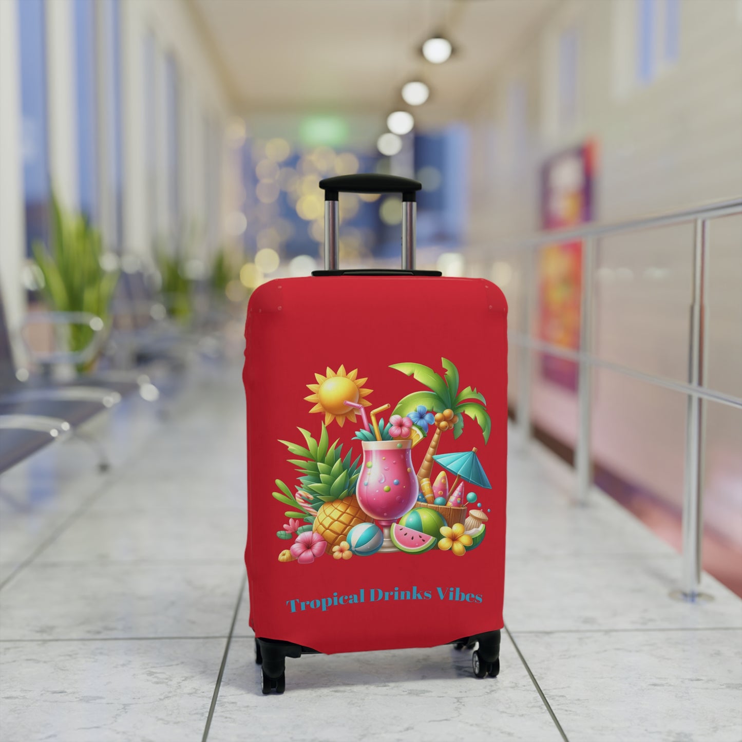 Tropical Drinks Vibes Luggage Cover