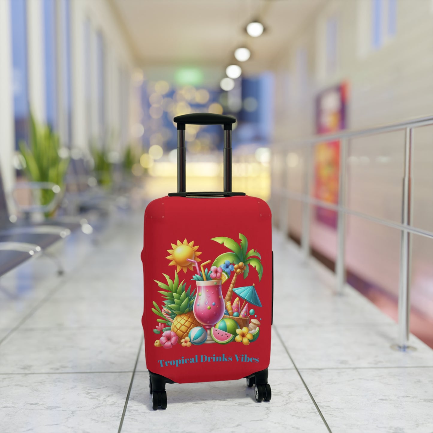 Tropical Drinks Vibes Luggage Cover