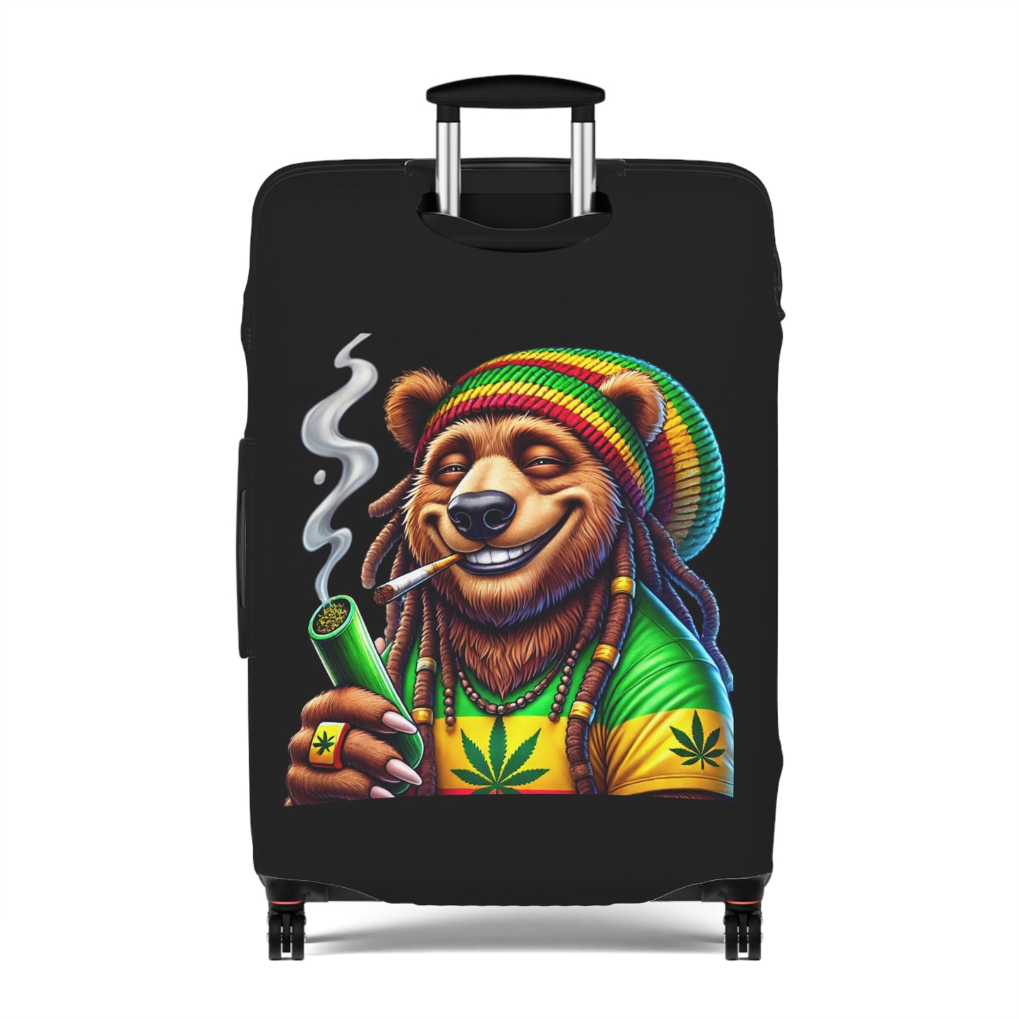 Rasta Bear Luggage Cover