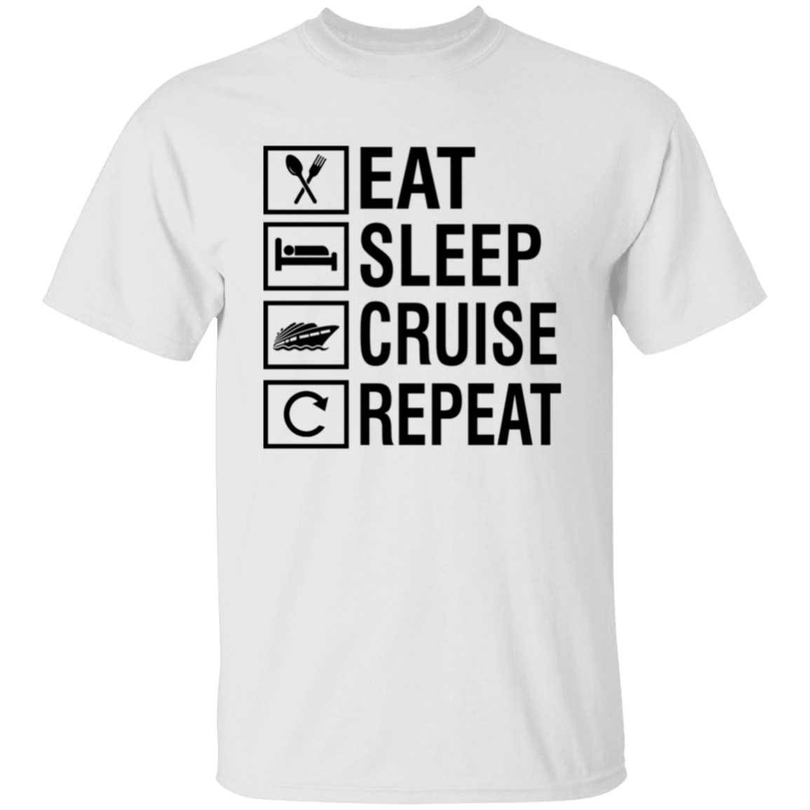 Eat Sleep Cruise Repeat T-Shirt