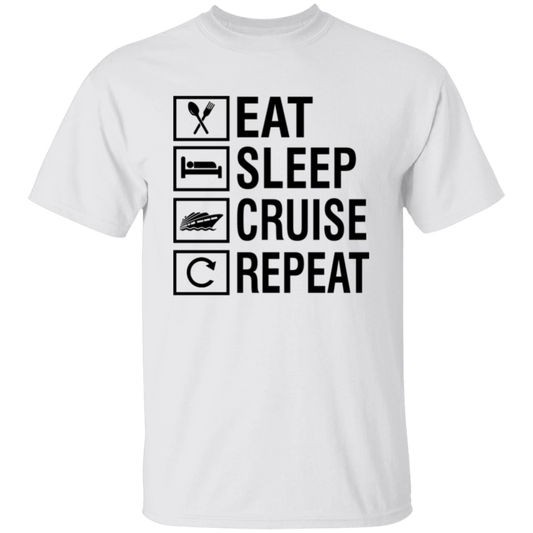 Eat Sleep Cruise Repeat T-Shirt