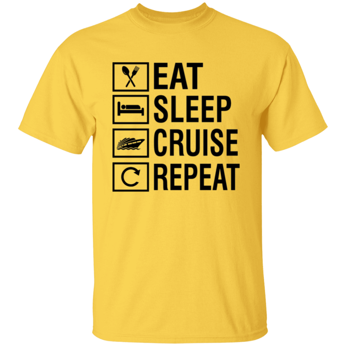 Eat Sleep Cruise Repeat T-Shirt