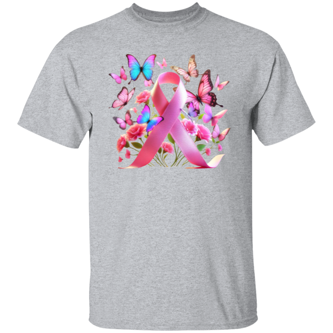 Breast Cancer Butterfly T-Shirt