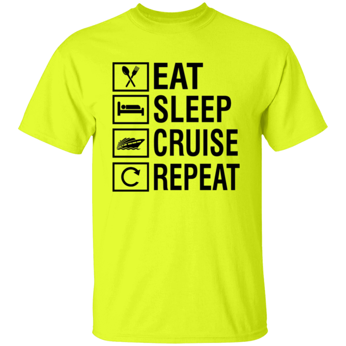 Eat Sleep Cruise Repeat T-Shirt