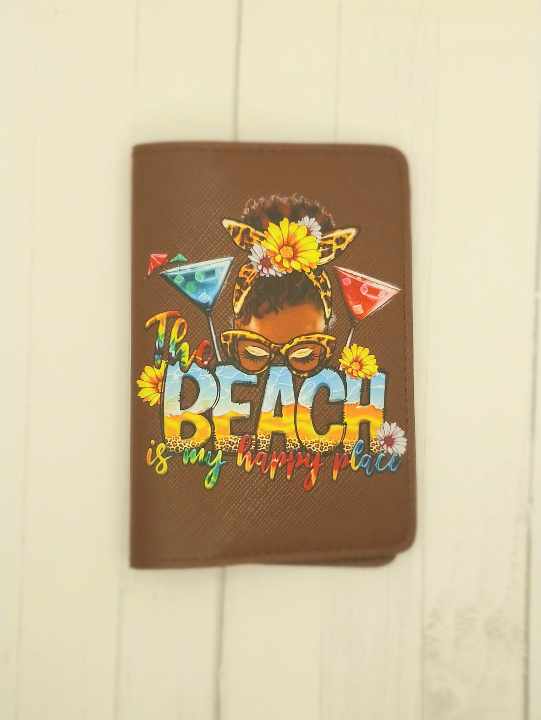 The Beach Is My Happy Place Passport Covers